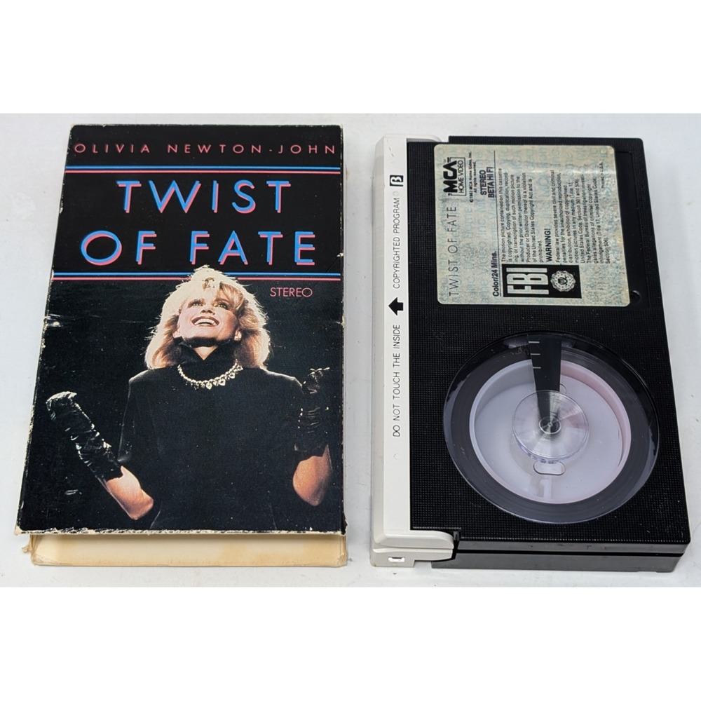Olivia Newton John Twist Of‎ Fate Betamax Tape Concert Music Vintage